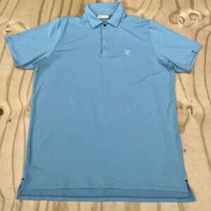 Kjus Golf Polo Shirt Men's Comfortable, Quality, Sweat Wicking Blue Sz. Large 52